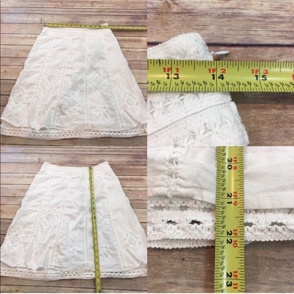 Size 6 Apt. 9 White A-line Knee Length Lined Skirt - Picture 2 of 8